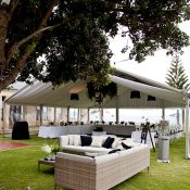 wedding marquee with outdoor settee - Maitraya Luxury Private Retreat Albany